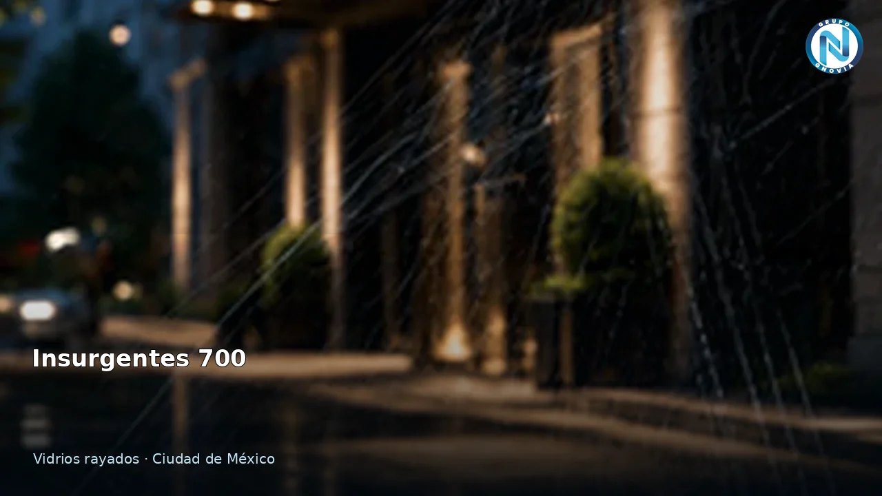 Fachada rayada en Insurgentes 700
